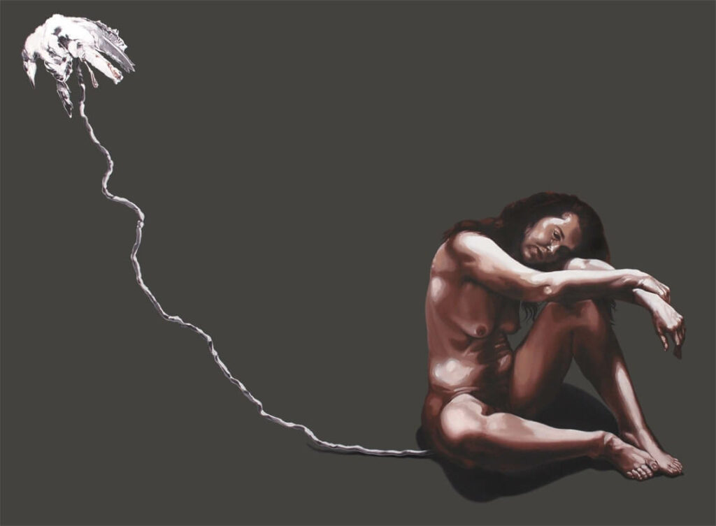 I have not a dream, 2022, Öl auf Leinwand, 170 x 125 cm